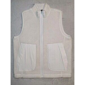 Lululemon High Pile Fleece Ivory Vest Size XL Extra Large NWOT Soft